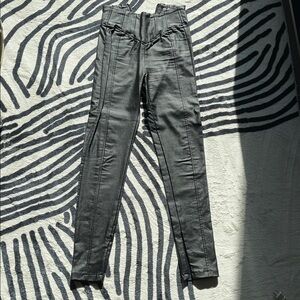 Meshki High Rise Skinny Leather Pants